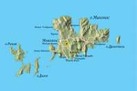 Карта острова Миконос
